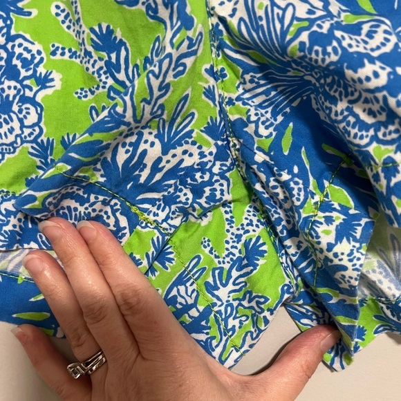 Lilly Pulitzer Walsh Short Limemade Biggest Fan Size 4 Resort Beach Preppy 3” - Picture 3 of 6